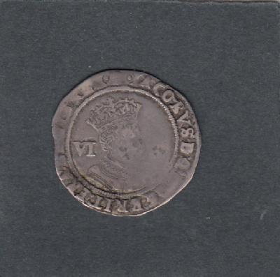 Beschrijving: 6 Pence  JAMES Saeby 2658